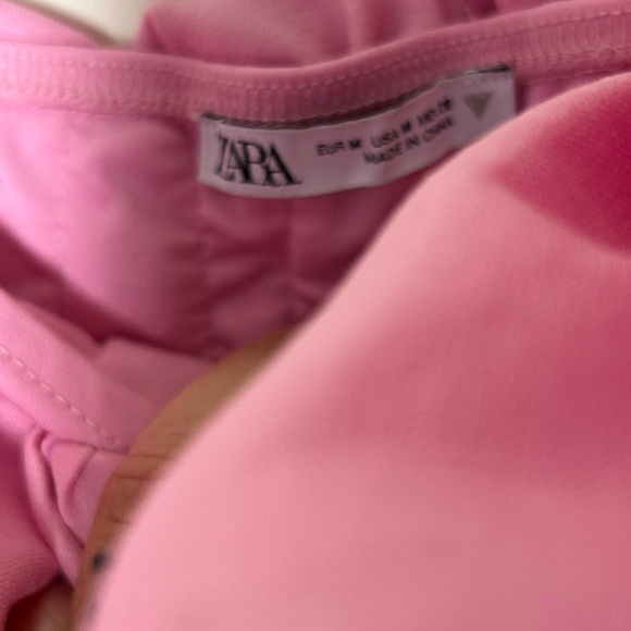 Pink Ruffled Off-Shoulder Top - Picture 3 of 5